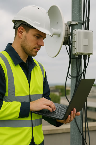 Support engineer on site